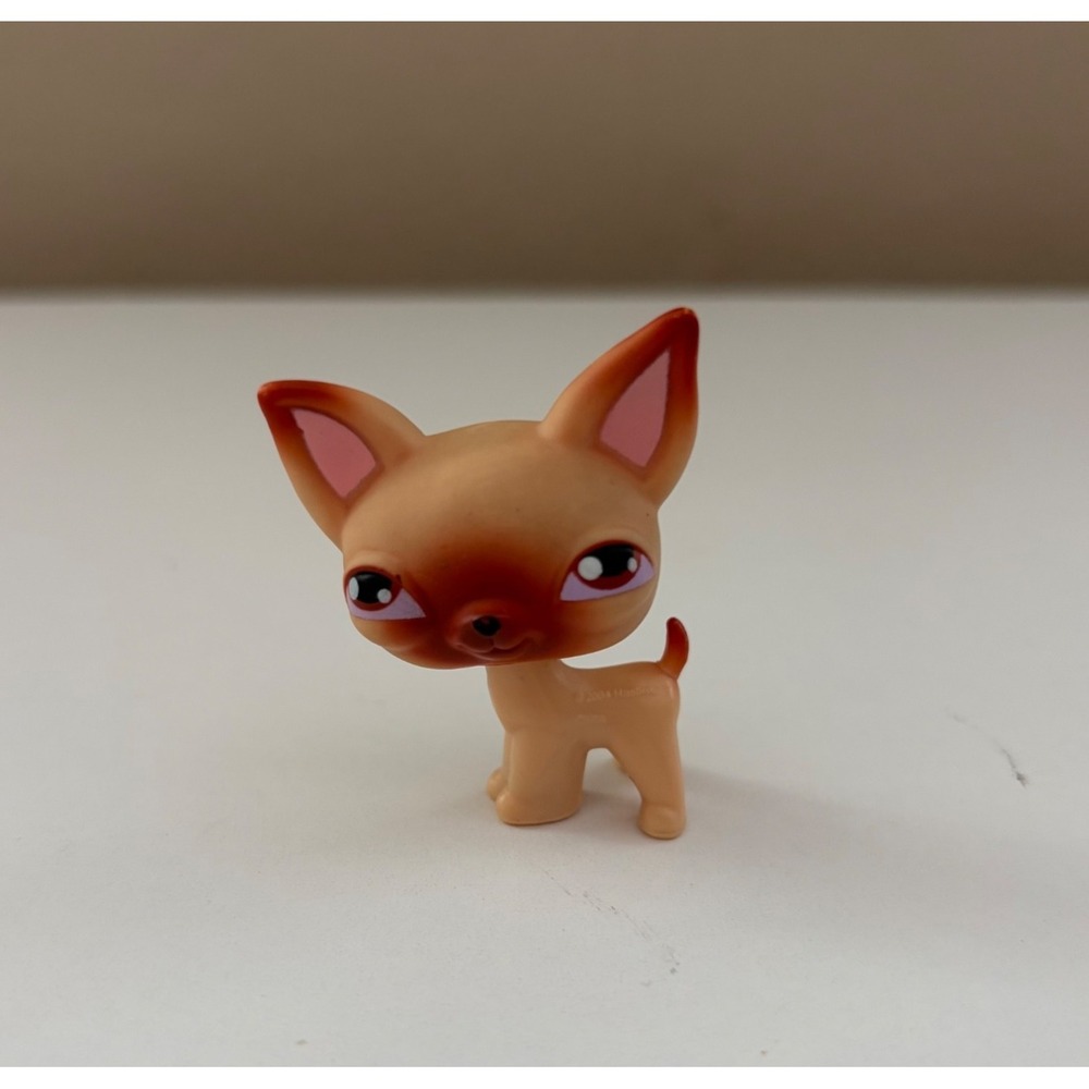 Littlest Pet Shop Chihuahua #1 Brown Tan 2005 Hasbro Authentic G2
